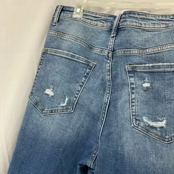 Vervet Women’s Distressed Straight Leg Denim Jeans Size 15/32” Waist NWTO - Picture 10 of 11